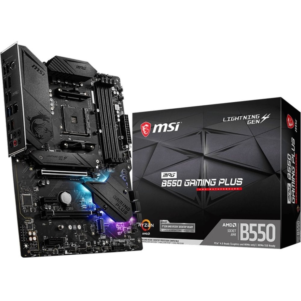 MSI MPG B550 GAMING PLUS Desktop Motherboard -