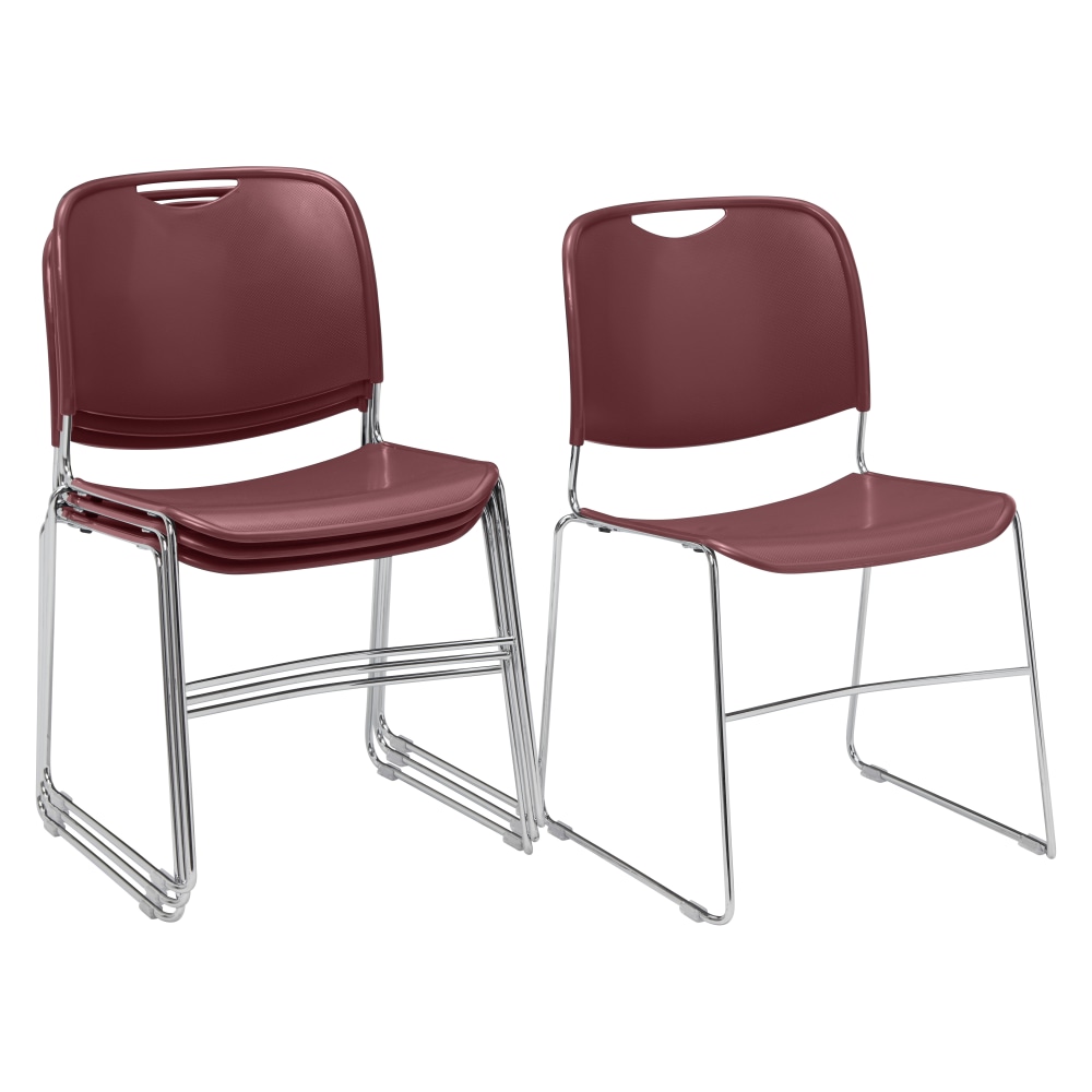 National Public Seating 8500 Ultra-Compact Plastic Stack Chairs,