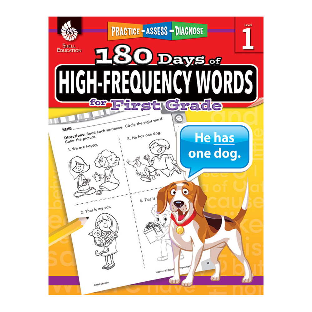 Shell Education 180 Days Of High-Frequency Words, Grade