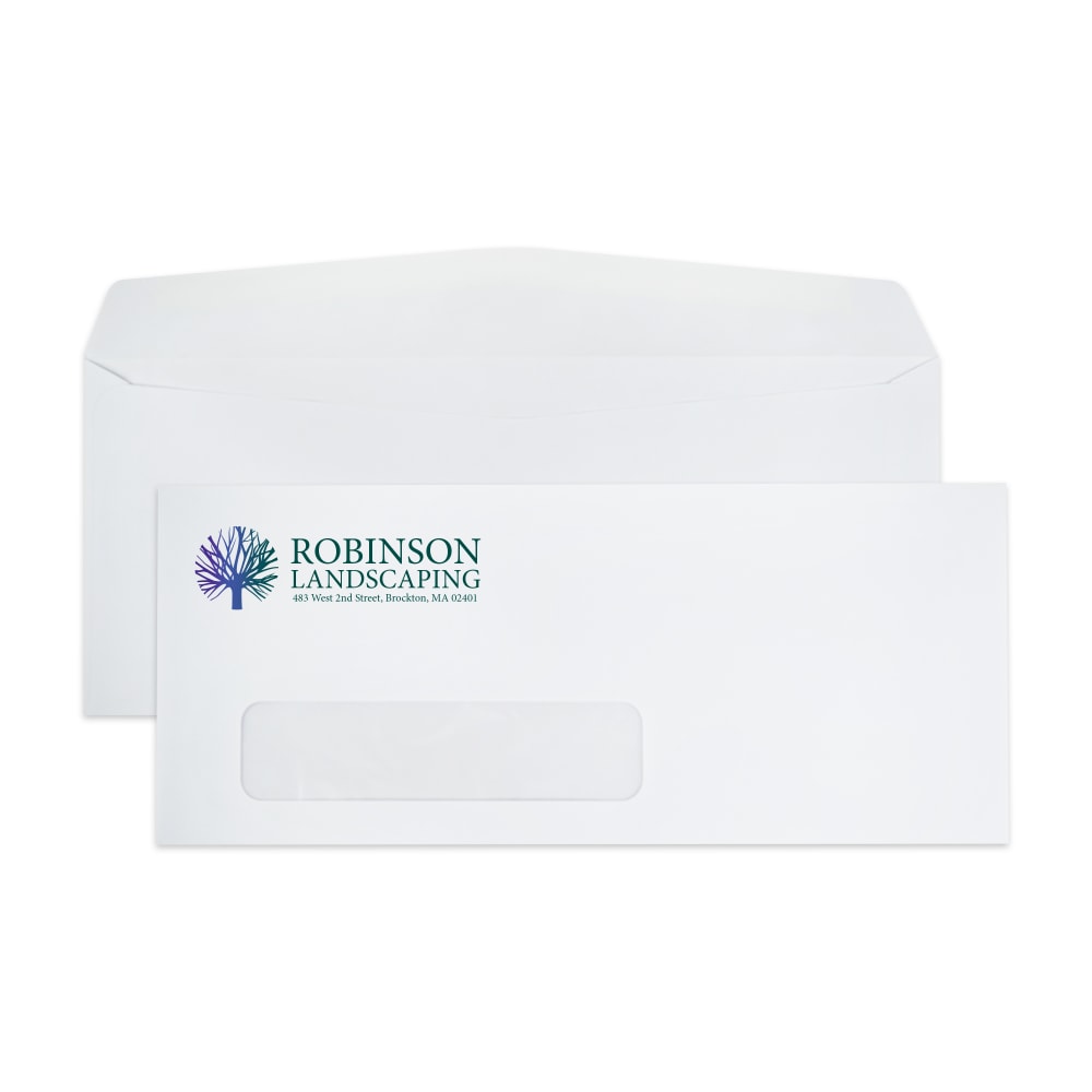 Custom #10, Full-Color, Single Window Business Envelopes,