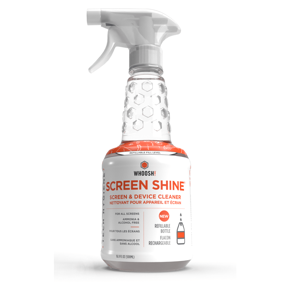 WHOOSH! Screen Shine Pro Refillable Spray, 16.9 Oz,
