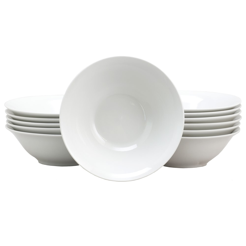Gibson Home Noble Court 12-Piece Fine Ceramic Bowls,