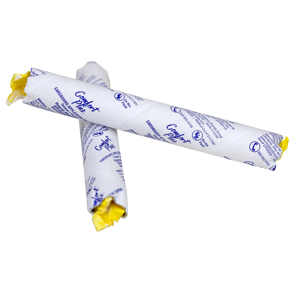 Hospeco Comfort Plus Cardboard Applicator Tampons, Regular