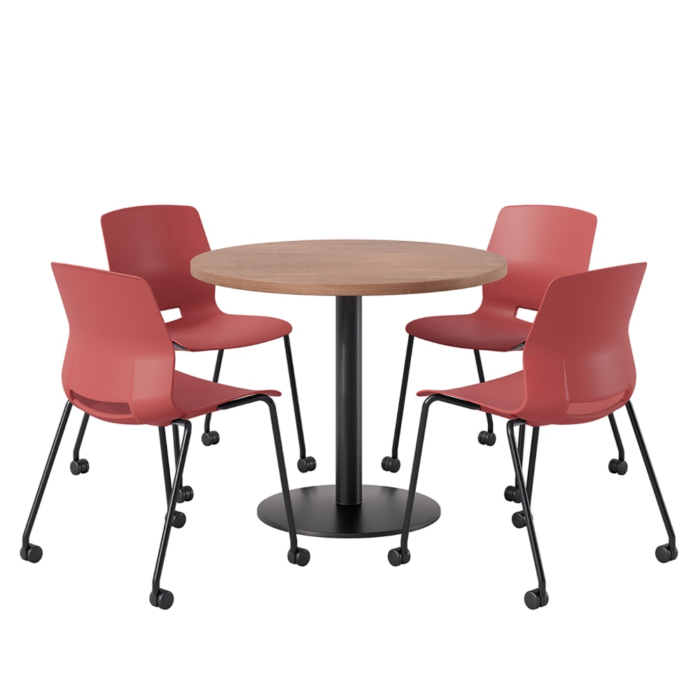 KFI Studios Proof Cafe Round Pedestal Table With
