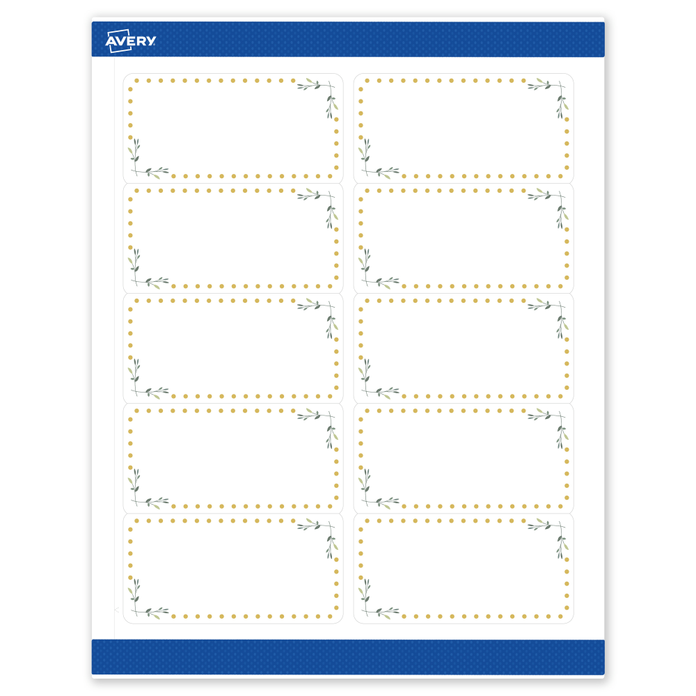Avery® Printable Labels With Sure Feed® Technology,