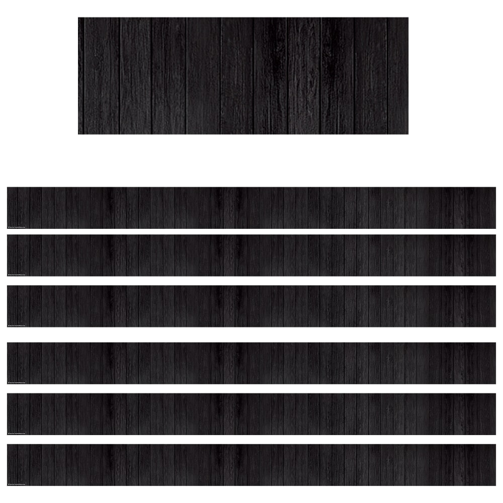 Teacher Created Resources® Border Trim, Black Wood, 35’,