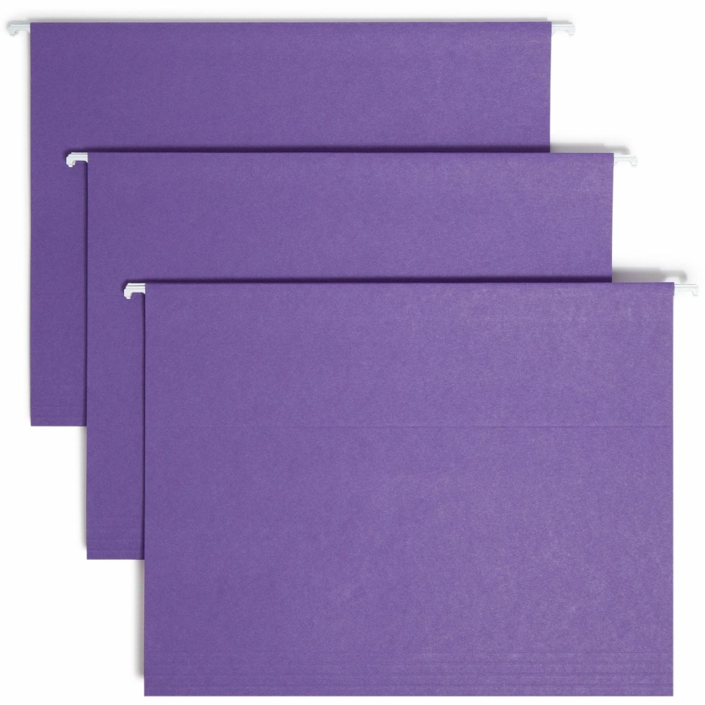 Smead® Hanging File Folders, Letter Size, Purple, Box