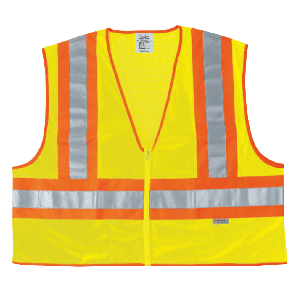 MCR Safety Luminator Class II Safety Vests, 4X
