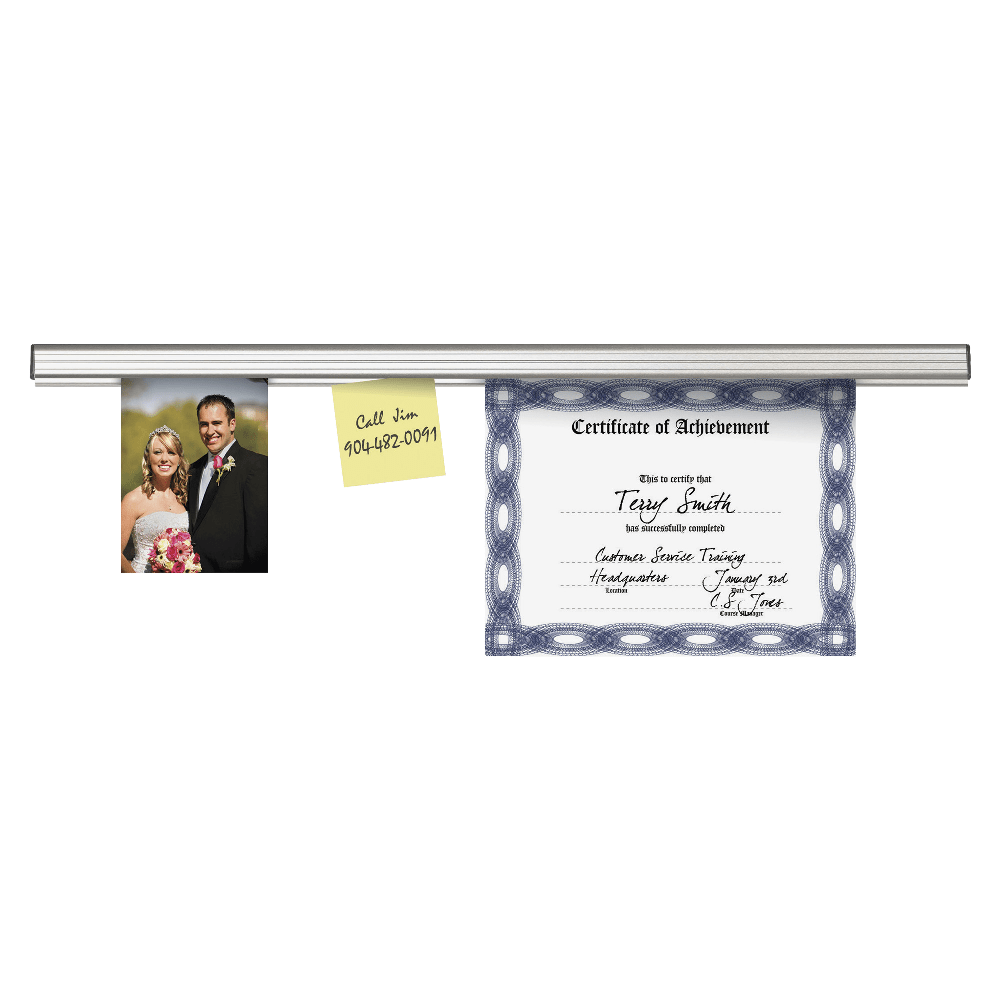Advantus Grip-A-Strip Display Rail, 1 1/2" x 12",