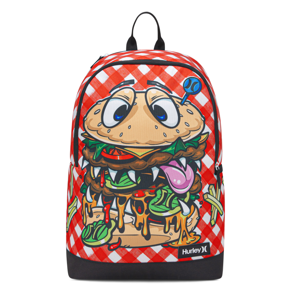 Hurley Backpack, Cartoon Burger, Total Qty 1