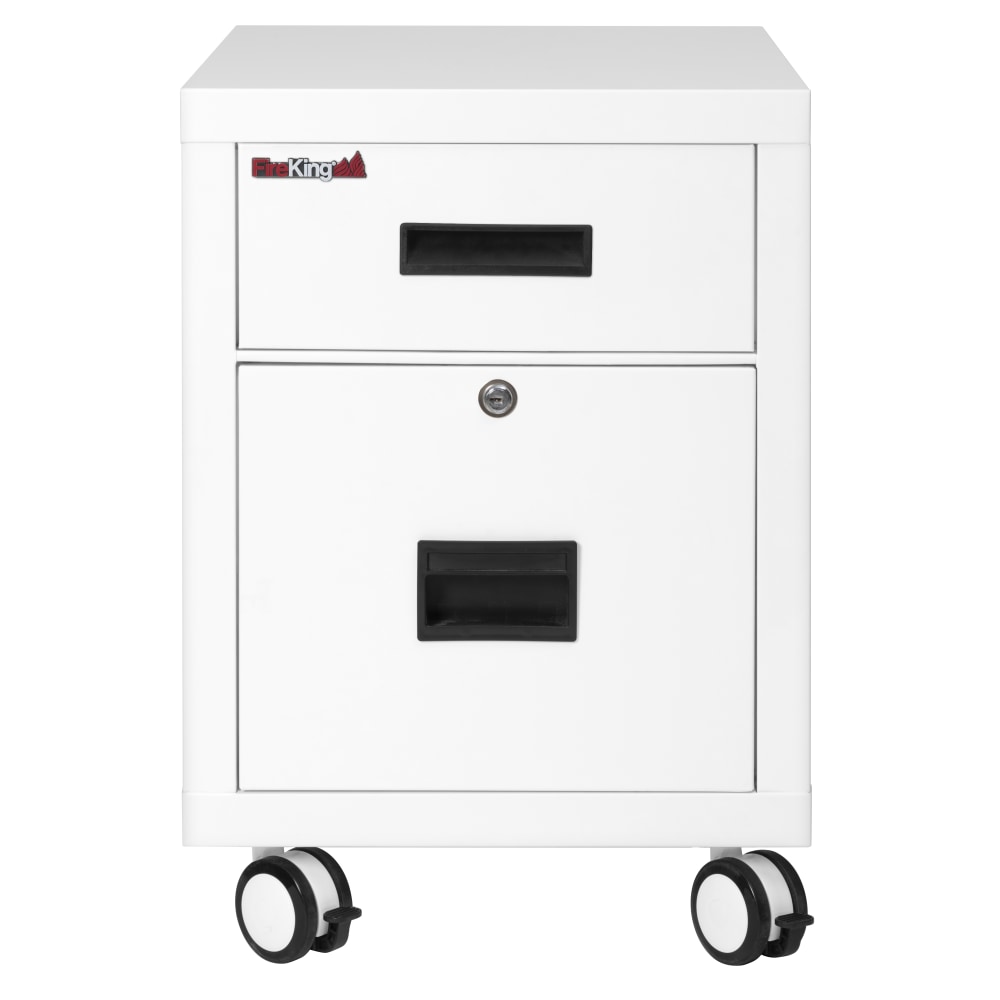 FireKing 18"W Vertical 2-Drawer Mobile Locking Fireproof