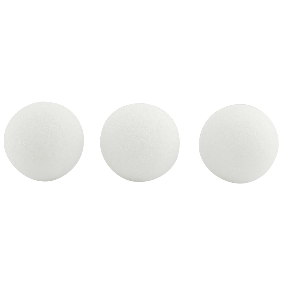 Hygloss® Craft Foam Balls, 3 Inch, White, 12