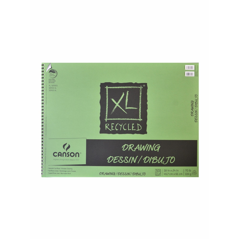 Canson XL Drawing Pads, 18" x 24", 30