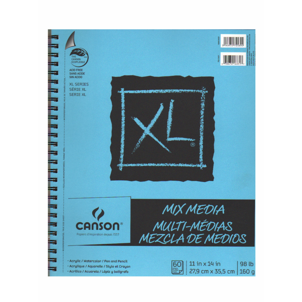 Canson XL Mix Media Pads, 11" x 14",