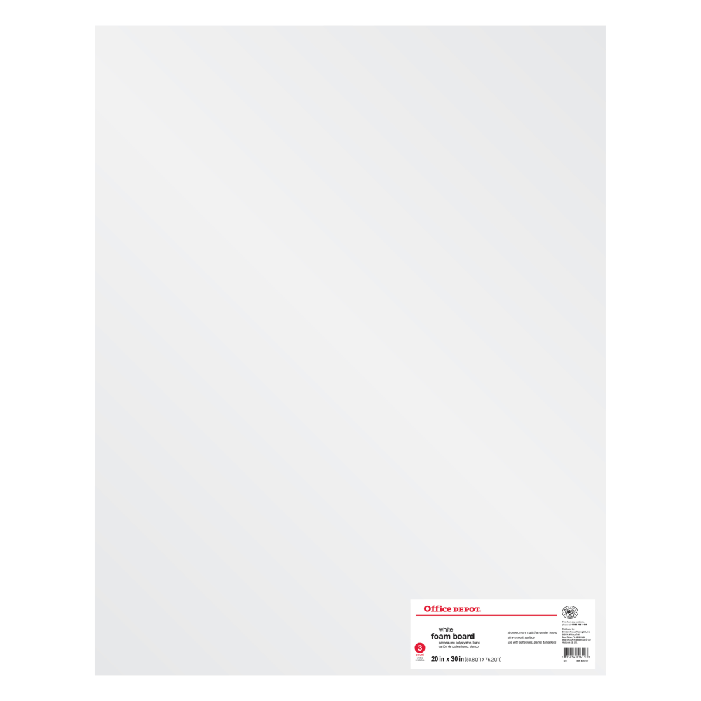 Office Depot® Brand Foam Boards, 20" x 30",