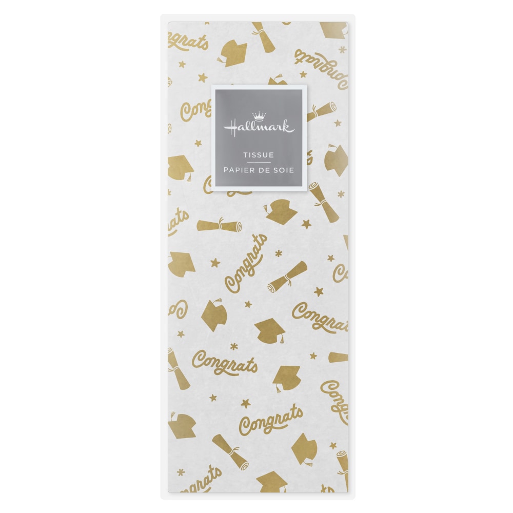 Hallmark Graduation Gold Congrats Tissue Paper for Gift