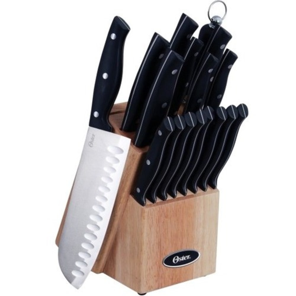 Oster Granger 14-Piece Stainless-Steel Cutlery Set With Wooden