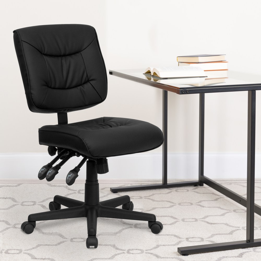 Flash Furniture LeatherSoft™ Faux Leather Low-Back