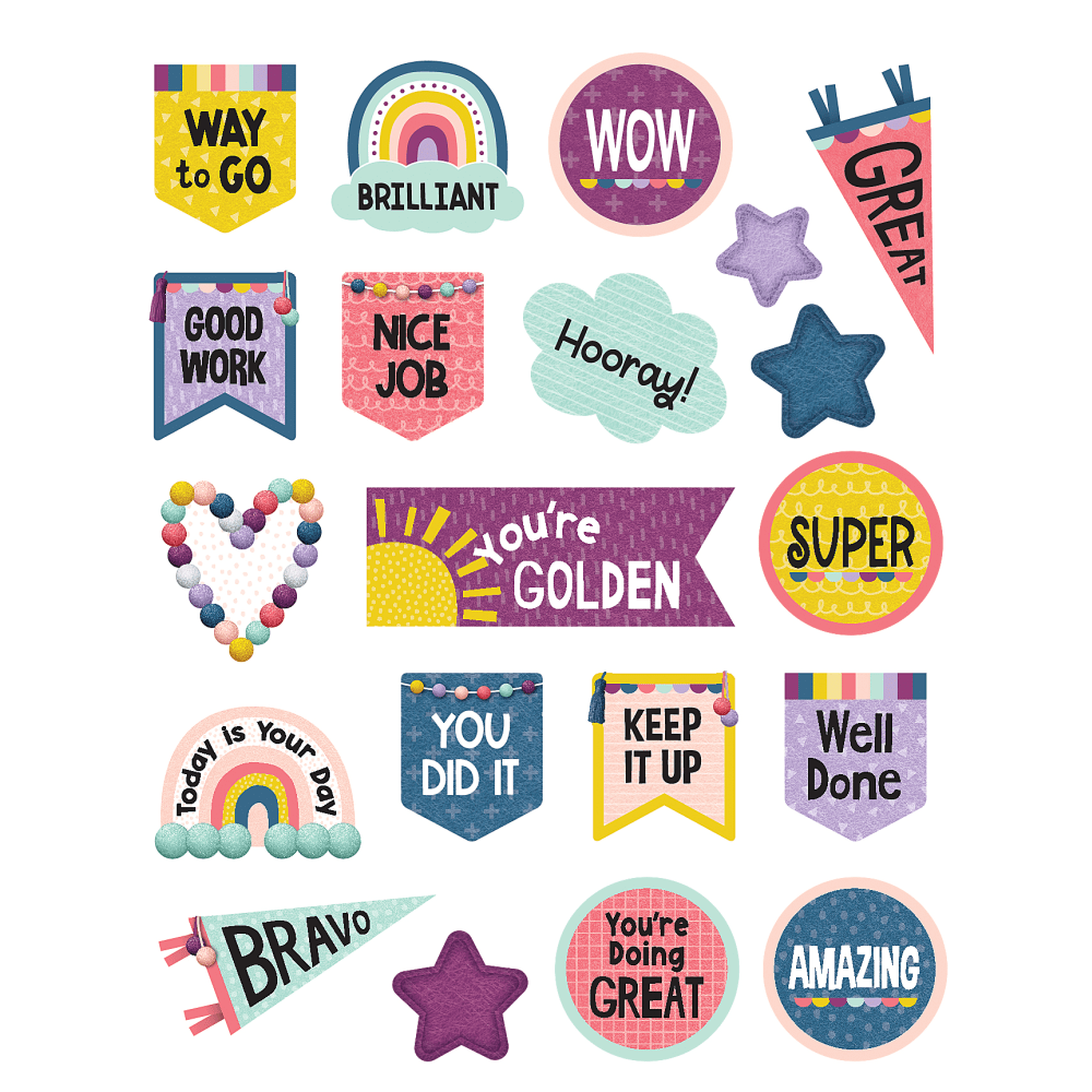 Teacher Created Resources Stickers, Oh Happy Day, Pack