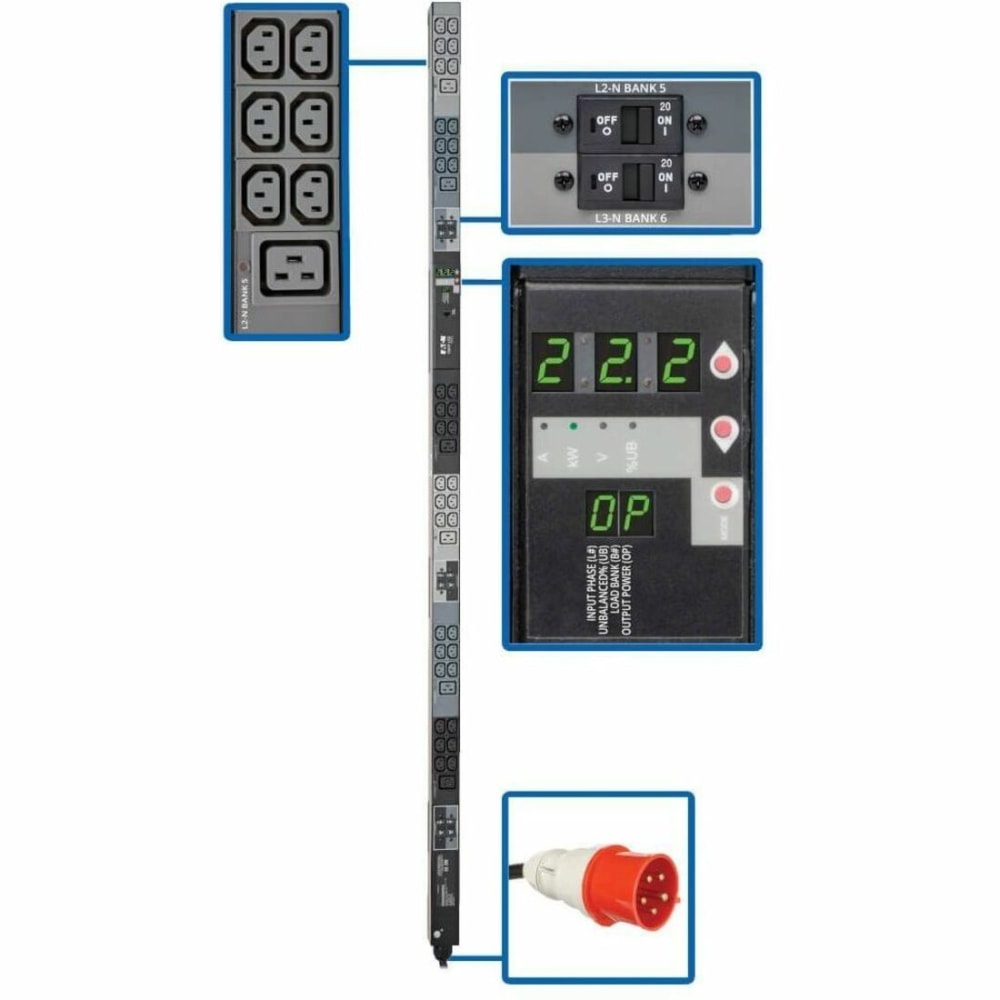 Eaton Tripp Lite Series PDU 3-Phase Metered 220/230V
