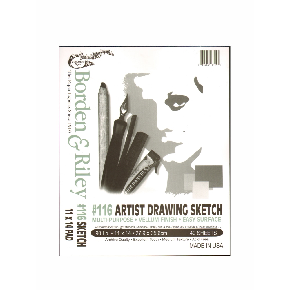 Borden & Riley #116 Artist Drawing/Sketch Vellum Pads,