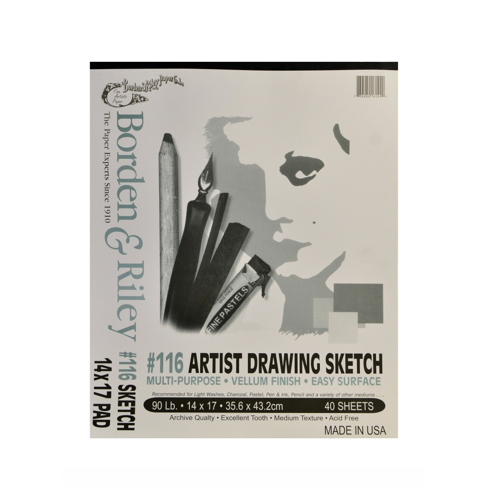 Borden & Riley #116 Artist Drawing/Sketch Vellum Pads,