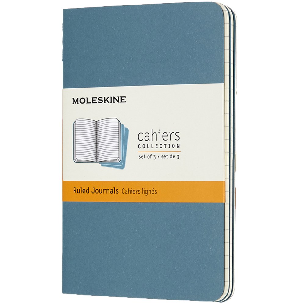 Moleskine Cahier Journals, 3-1/2" x 5-1/2", Ruled, 64
