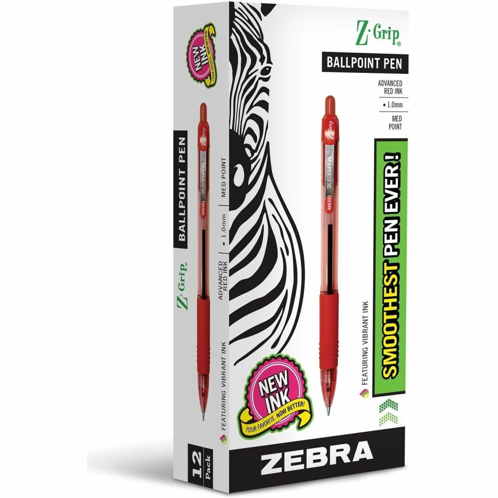Zebra® Pen Z-Grip® Retractable Ballpoint Pens, Pack Of
