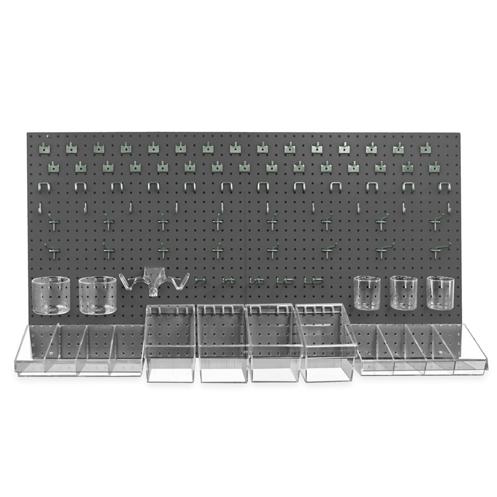 Azar Displays 125-Piece Pegboard Organizer Kit, 24" x