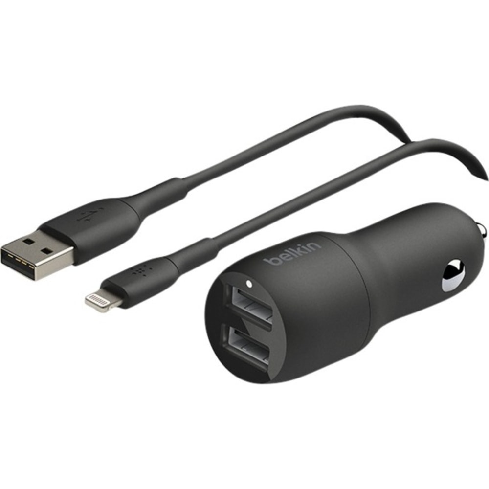Belkin 24-Watt, Dual USB Car Charger With USB-A
