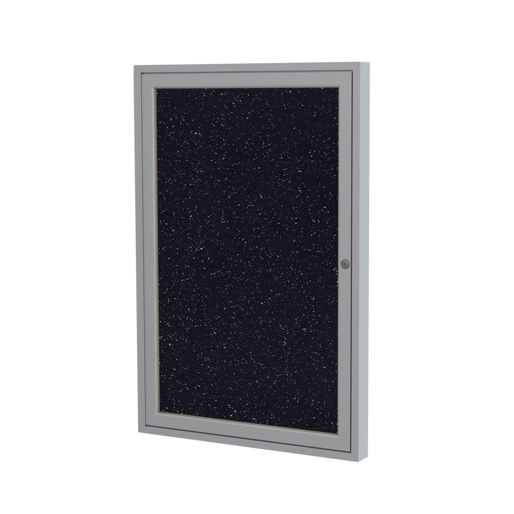 Ghent 1 Door Enclosed Recycled Rubber Bulletin Board,