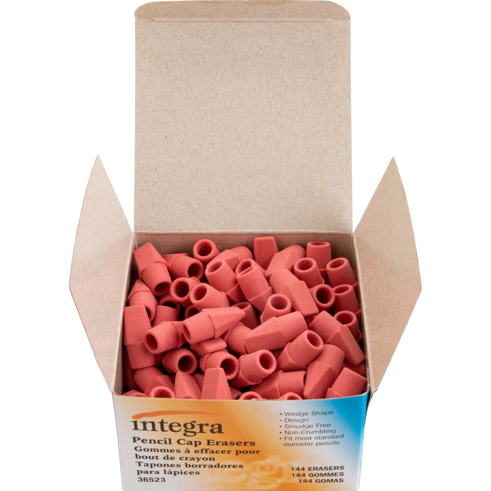 Integra Pink Pencil Cap Eraser - Lead Pencil