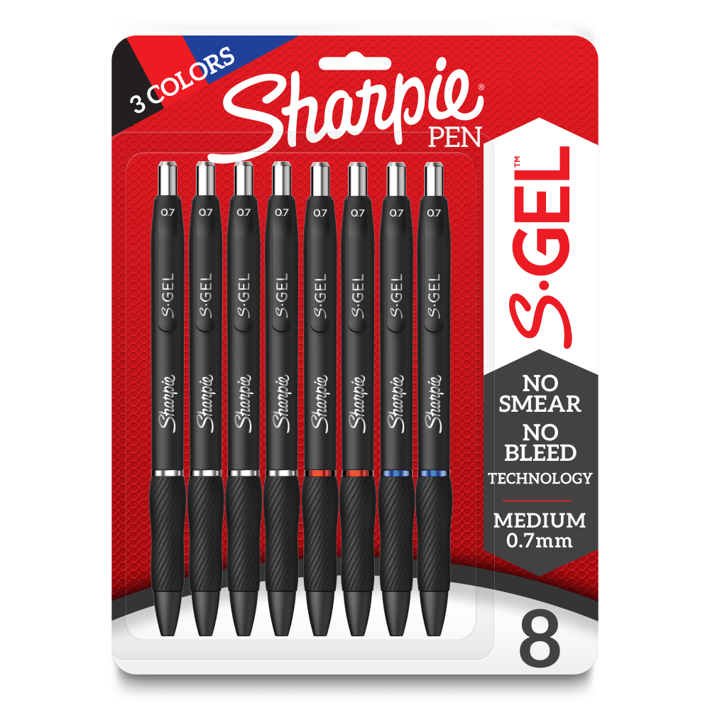 Sharpie S-Gel, Gel Pens, Medium Point (0.7mm), Assorted