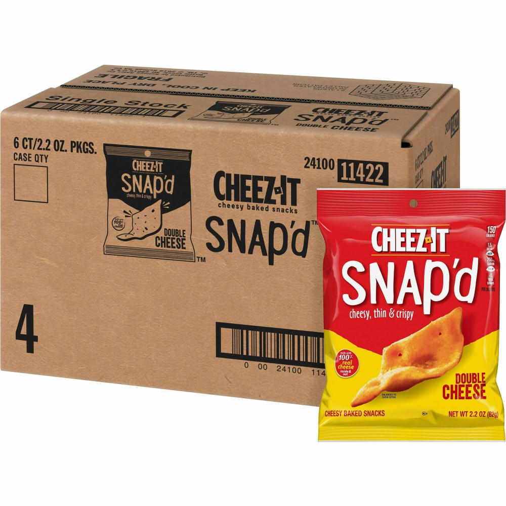 Cheez-It Snap'd Double Cheese Crackers - Cheese -