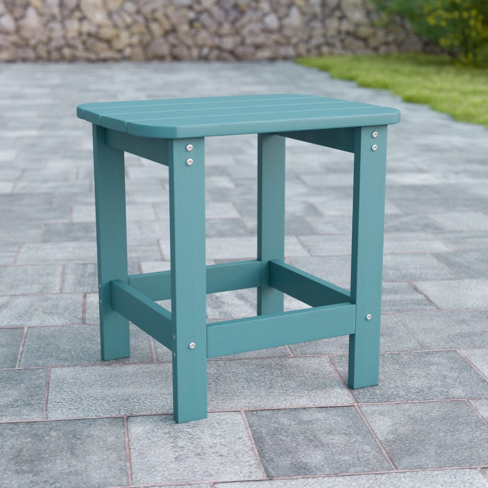Flash Furniture Charlestown All-Weather Adirondack Side Table,