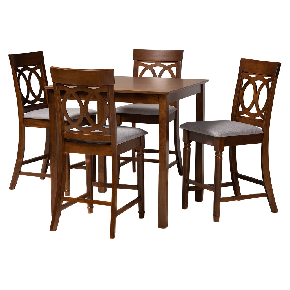 Baxton Studio Verina Pub Set, 36"H x 35-7/16"W