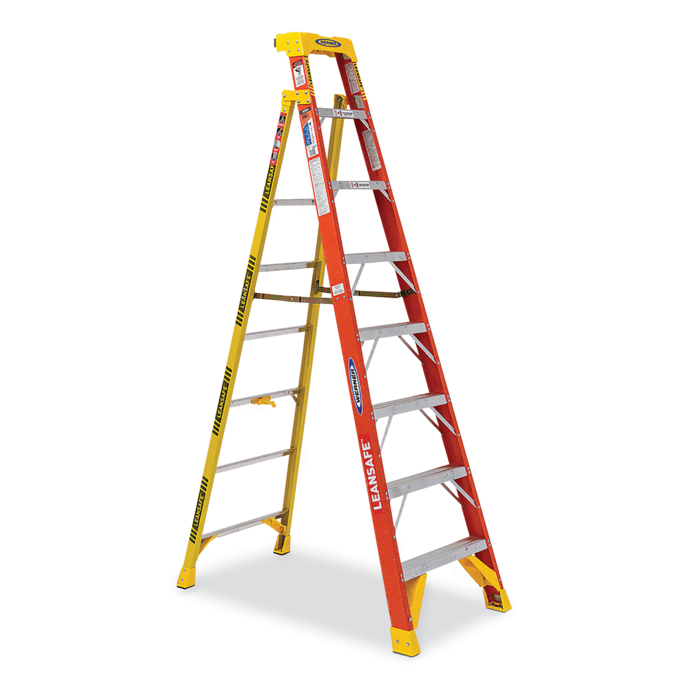 Werner® Type IA Fiberglass 7-Step Leaning Ladder, 300