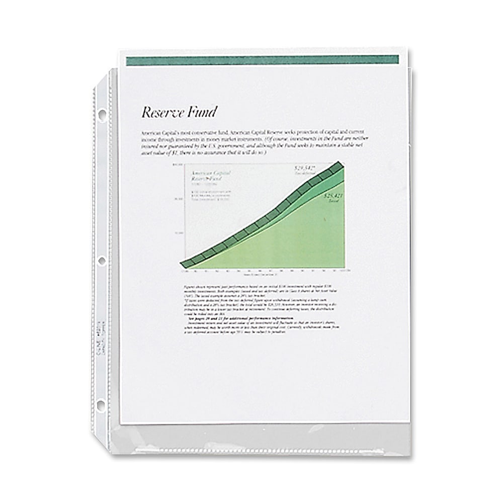 C-Line® High-Capacity Top-Loading Sheet Protectors, 8 1/2" x