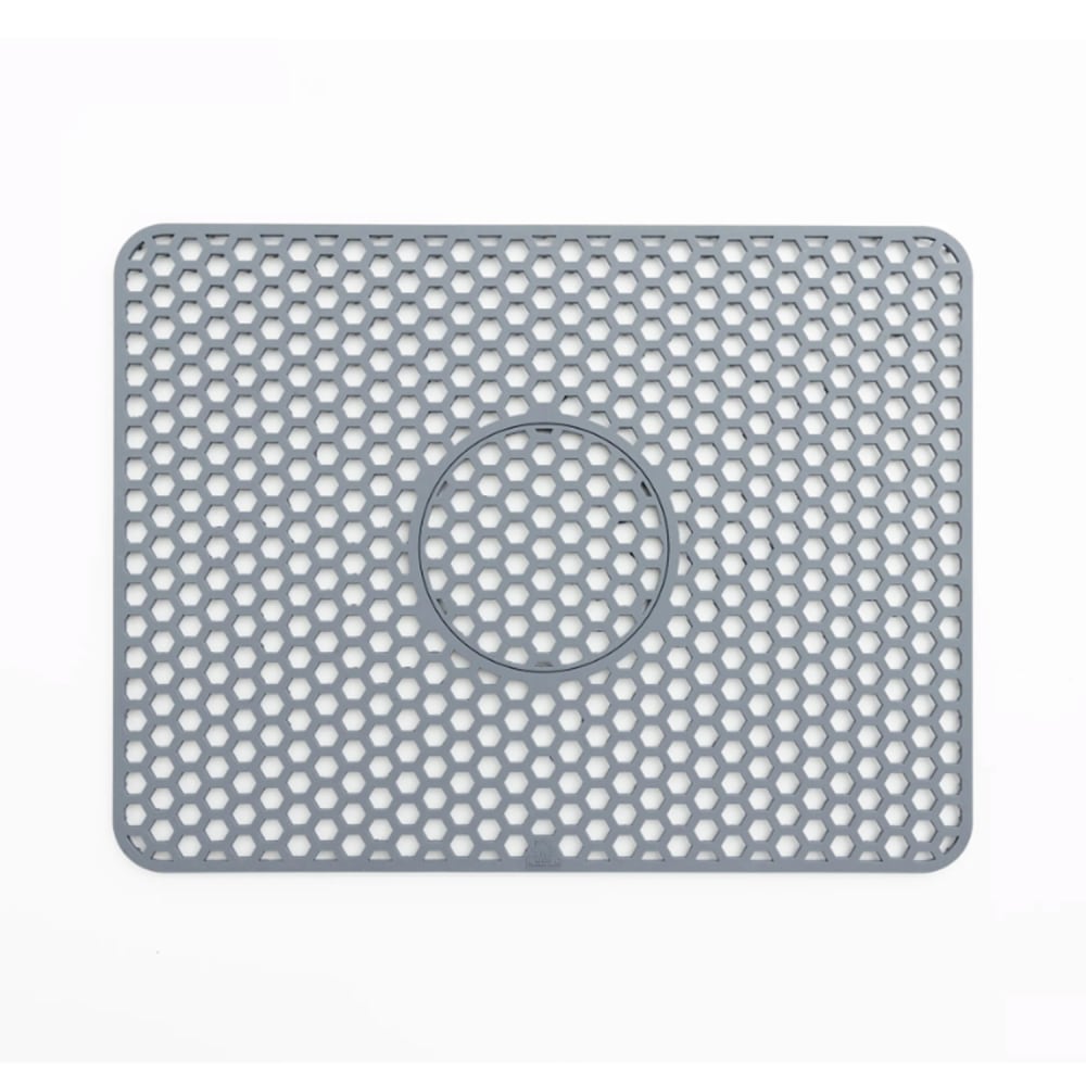 Better Houseware Silicone Sink Mat, Medium, Gray