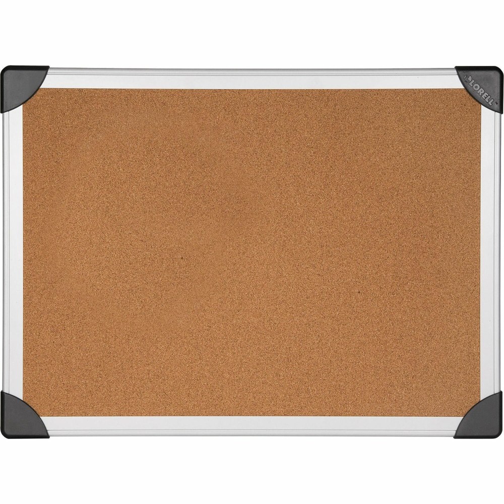Lorell® Cork Board, 36" x 48", Aluminum Frame