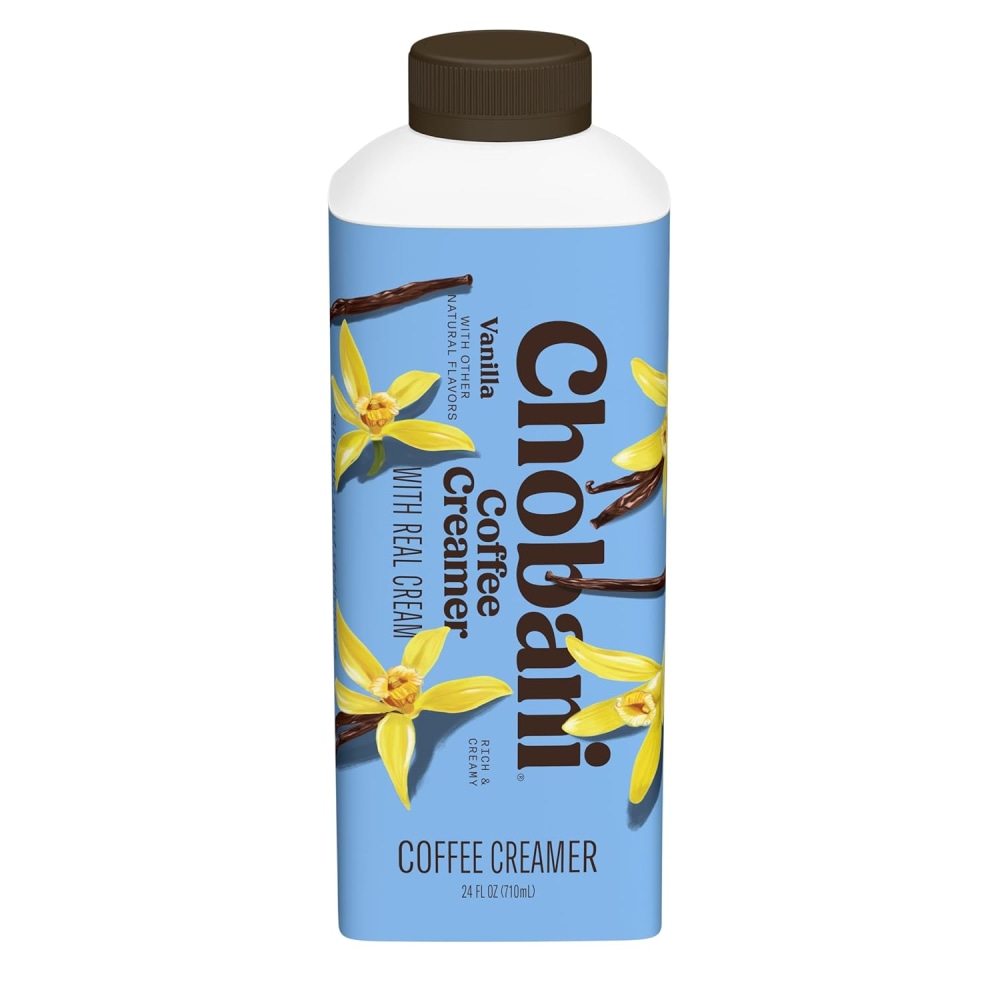 Chobani Vanilla Coffee Creamer, 24 Oz, Total Qty