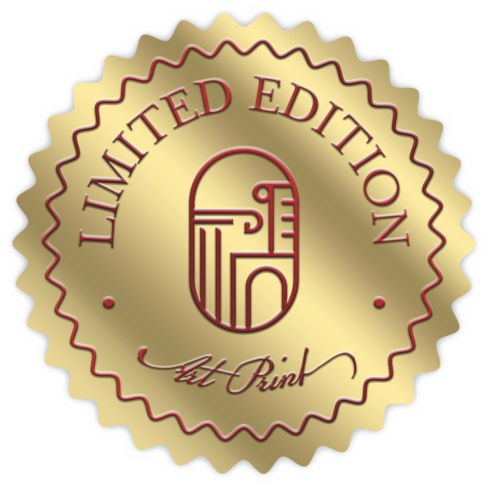 Custom 1-Color Foil-Embossed Labels And Stickers, 1-1/2"