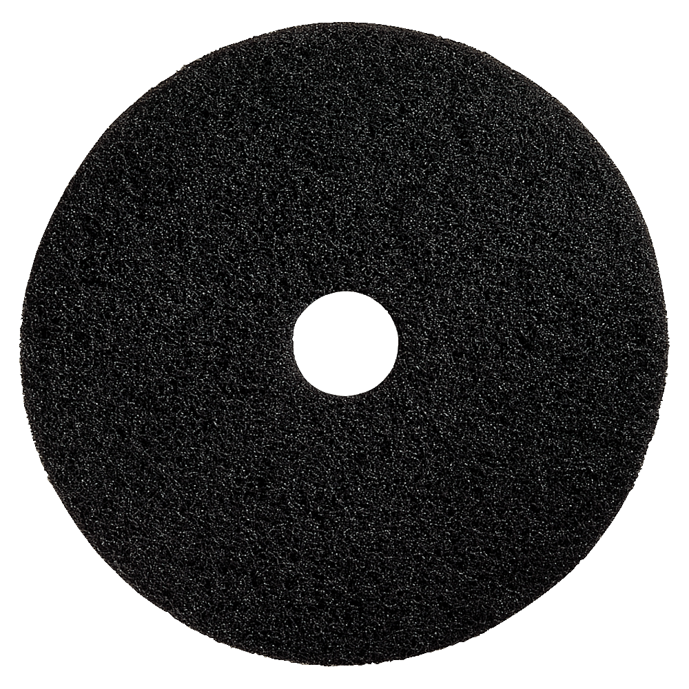 Genuine Joe Floor Pads, Heavy-Duty Stripping, 13", Black,