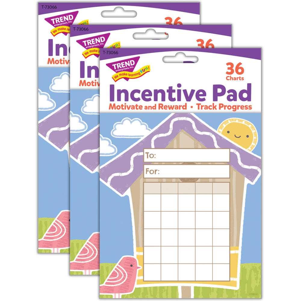 Trend Garden Birdhouse Incentive Pads, Multicolor, Grades Pre-K