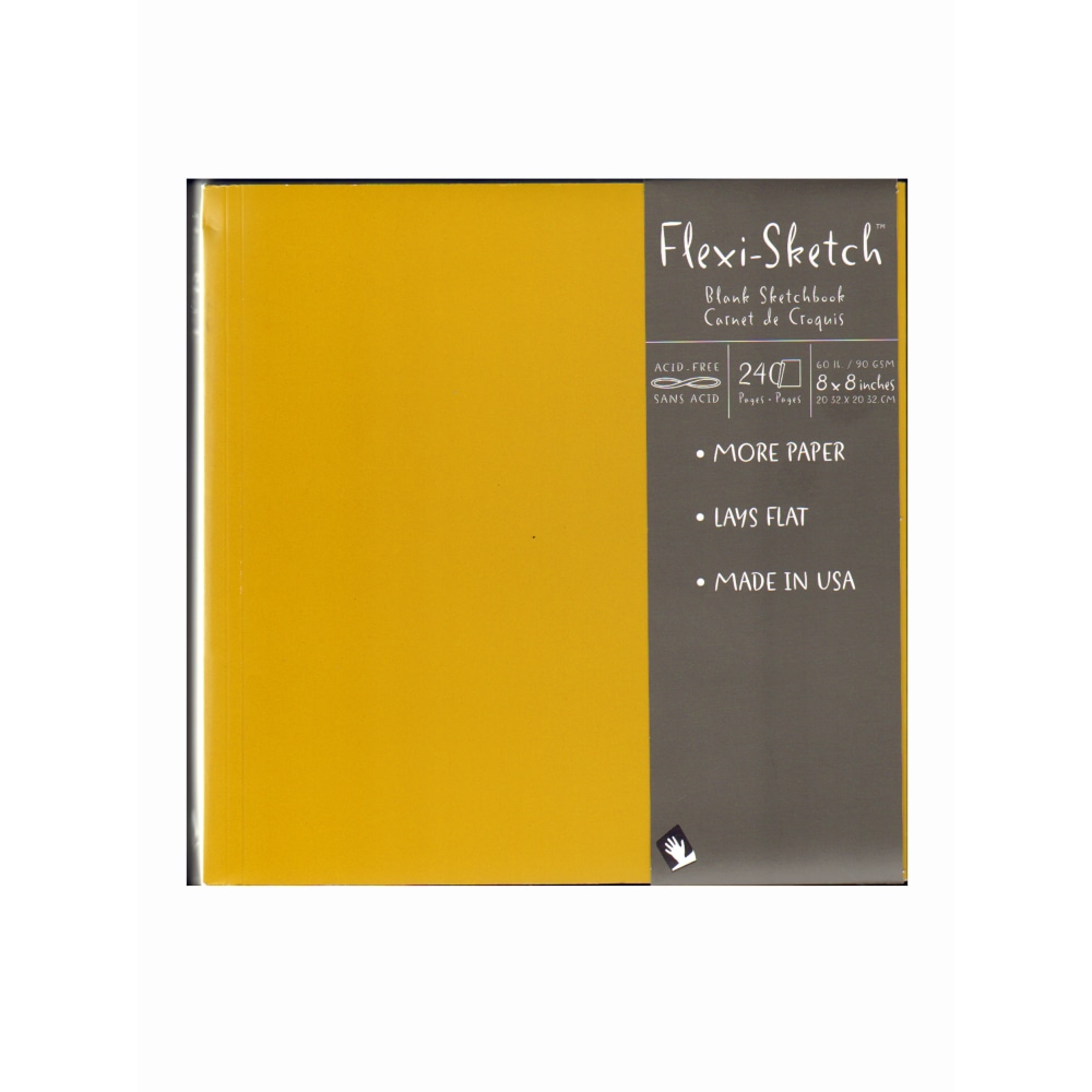 Global Art Flexi-Sketch Sketchbooks, 8" x 8", Square,