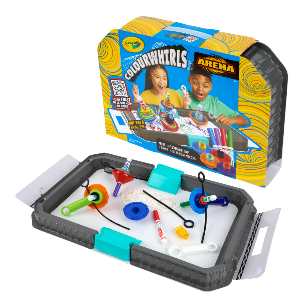 Crayola Colourwhirls Arena Set, 4 Ct Spin Art