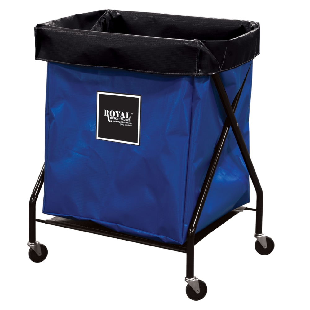 Royal Basket Trucks 6 BU X-Frame Hamper Cart,