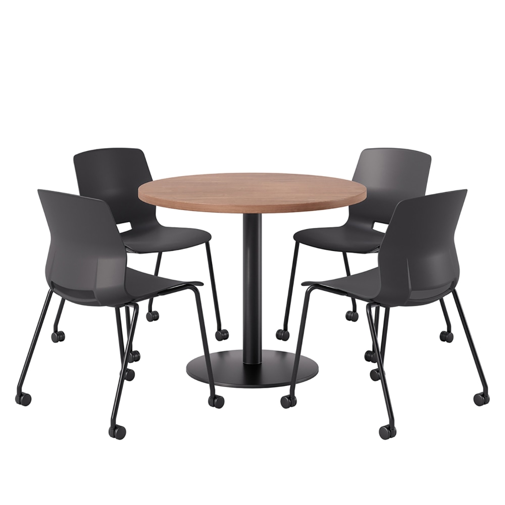 KFI Studios Proof Cafe Round Pedestal Table With
