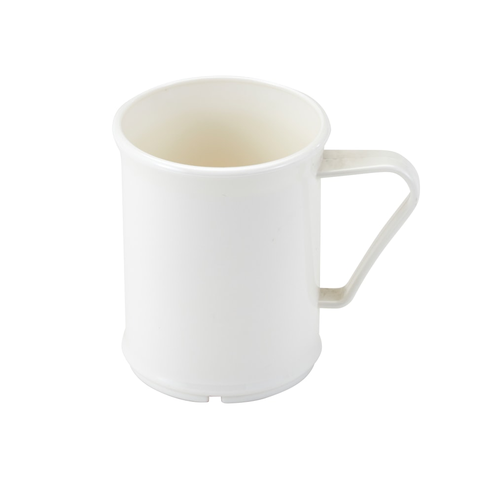 Cambro Camwear Dinnerware Mugs, 9.6 Oz, White, Set