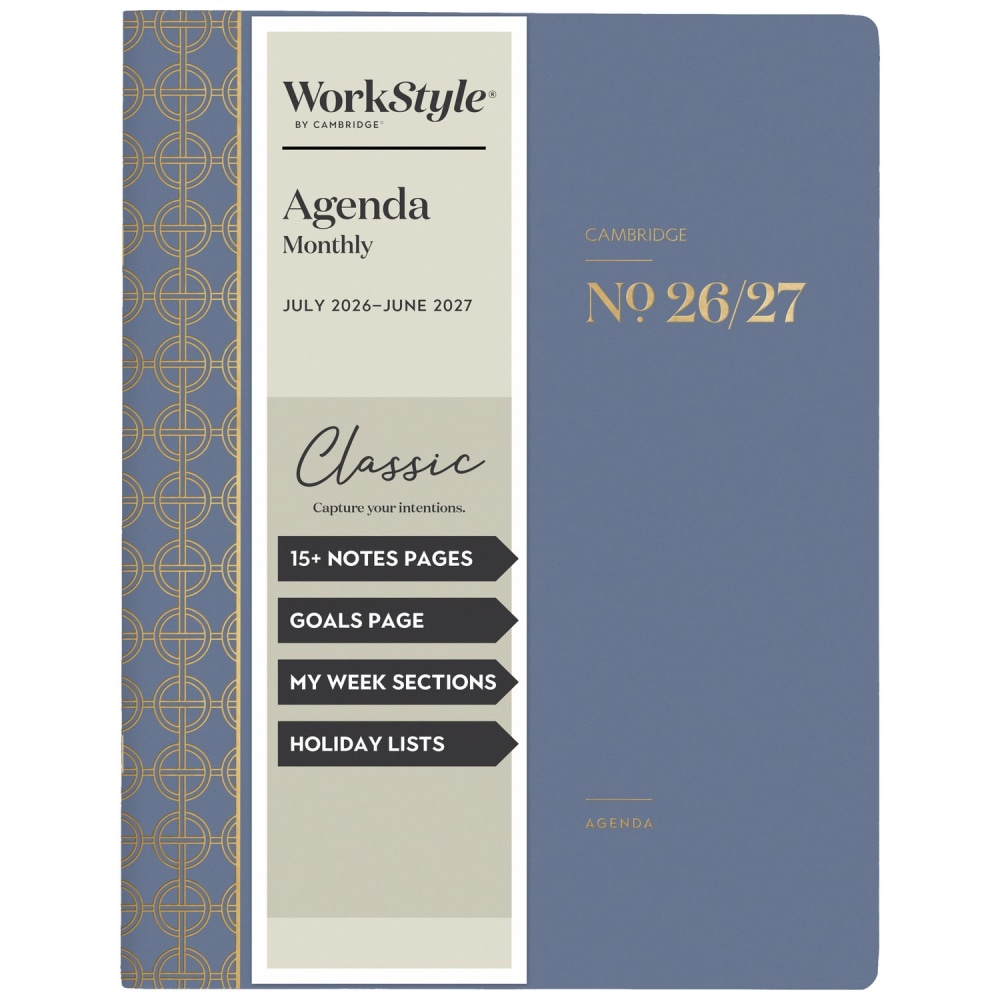 Mead Cambridge® WorkStyle® Classic Academic 2026-2027 Monthly
